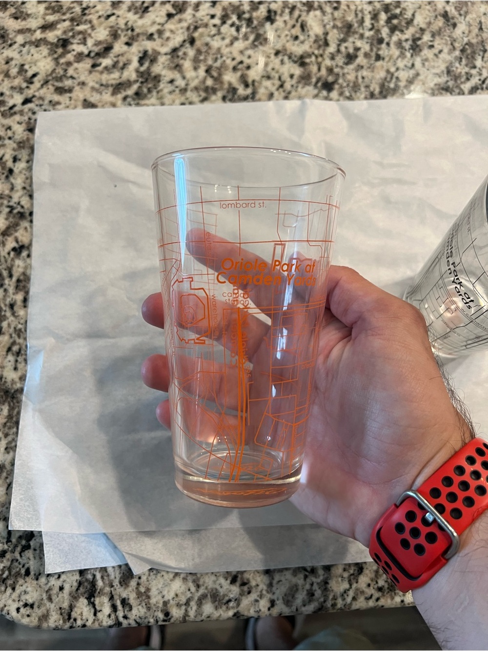 Pair Vintage Oriole Glasses